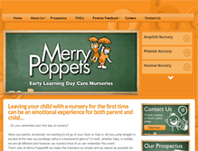 Tablet Screenshot of merrypoppets.co.uk